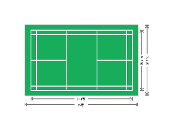 羽毛球场标准尺寸