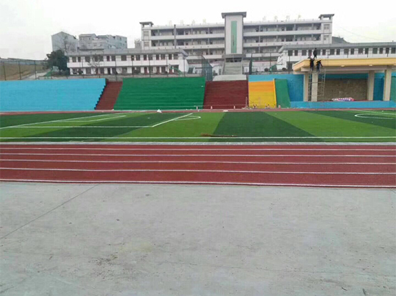 透气型塑胶跑道成品展示