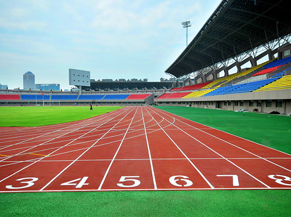 复合型塑胶跑道成品展示